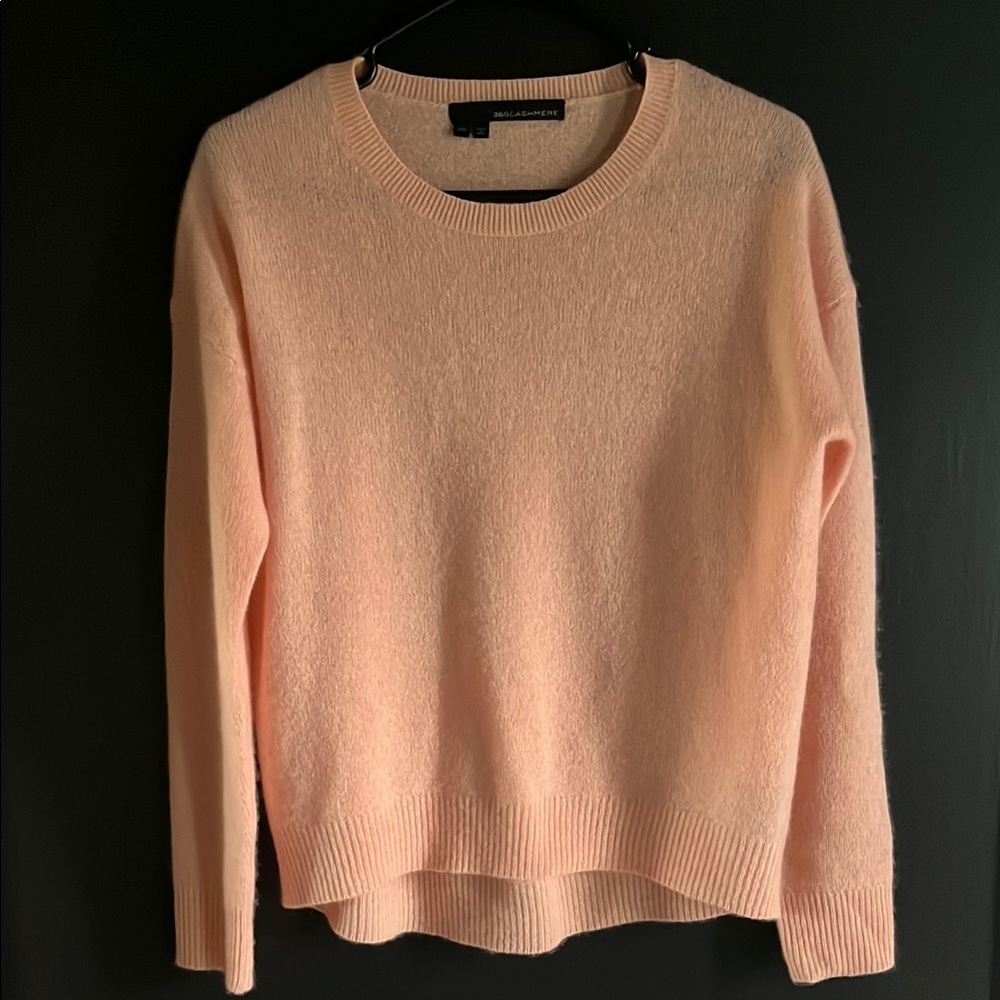 Women's Peach Cashmere Sweater by 360 Cashmere size-XS